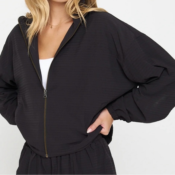 Spiritual gangster, Alana woven jacket Black NWT - Picture 1 of 6